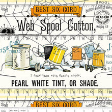 Load image into Gallery viewer, Scary Scraps Scary Spools Border Stripe White
SKU: CD17602-WHITE