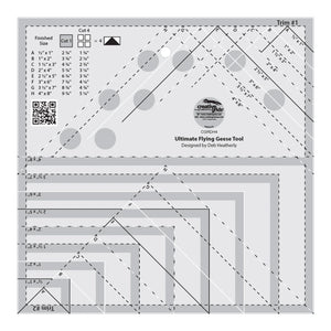 Creative Grids Ultimate Flying Geese Tool Quilt Ruler # CGRDH4