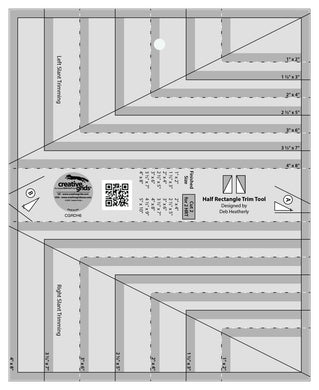 Creative Grids Quilt Ruler Half Rectangle Trim Tool # CGRDH6