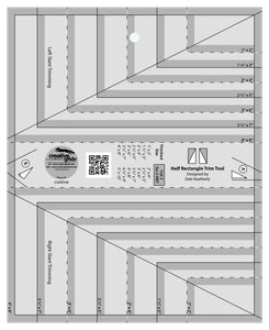 Creative Grids Quilt Ruler Half Rectangle Trim Tool # CGRDH6
