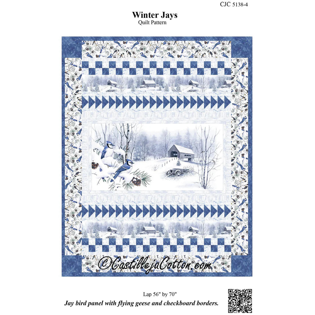 Winter Jays Quilt Pattern CJC-51384 - Paper Pattern – K&K Logo