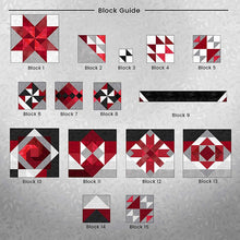 Load image into Gallery viewer, Kit  Crimson Shadows BOM Quilt - Exclusive King - Starting March 2024