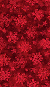 FL-Tidings & Joy D104-R Red - Snowflake Menagerie
