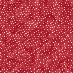Patriot Red Watercolor Stars Fabric  DP25545-24