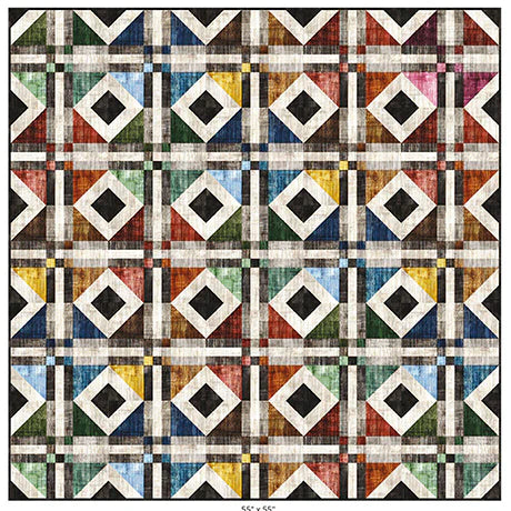 Earth Tones Quilt Pattern Designed by The Whimsical Workshop