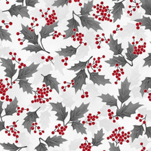 Load image into Gallery viewer, Hoffman Holiday Elegance - Holly Berries Ice Silver 7167 S-Ice-Silver