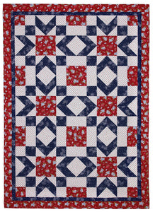Indivisible Quilt Fabric - Patriotic Patchwork in Multi - 1649-28683-X –  Cary Quilting Company