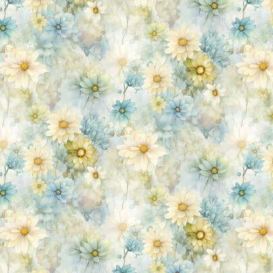 Forest Whisper FLEUR-CD3685 BLUE by Timeless Treasures Fabrics