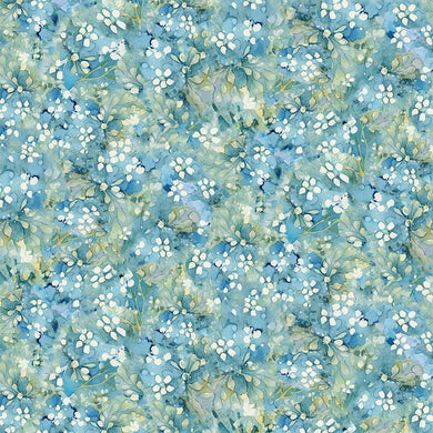 Forest Whisper FLEUR-CD3687 BLUE by Timeless Treasures Fabrics