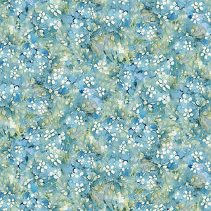 Forest Whisper FLEUR-CD3687 BLUE by Timeless Treasures Fabrics