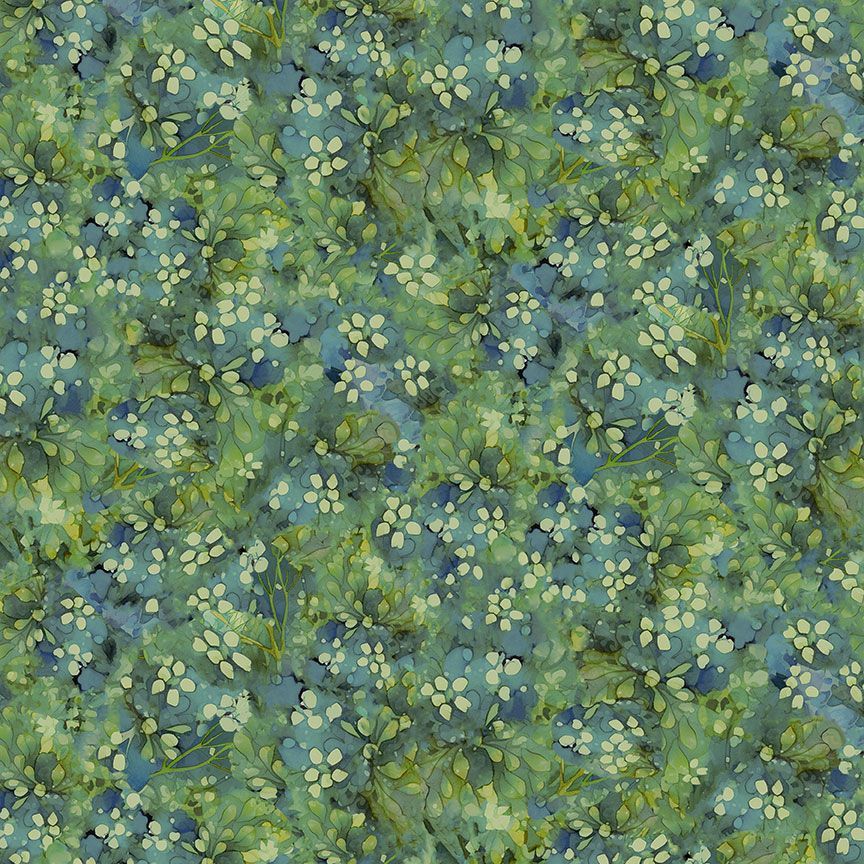 Forest Whisper FLEUR-CD3687 GREEN by Timeless Treasures Fabrics