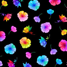 Load image into Gallery viewer, Petal Power Black Tossed Flowers  CD3818-BLACK