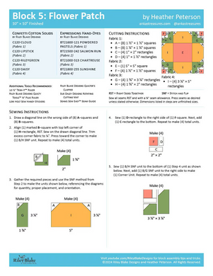 RBD 2025 Block 5 - Flower Patch   Free Pattern Download