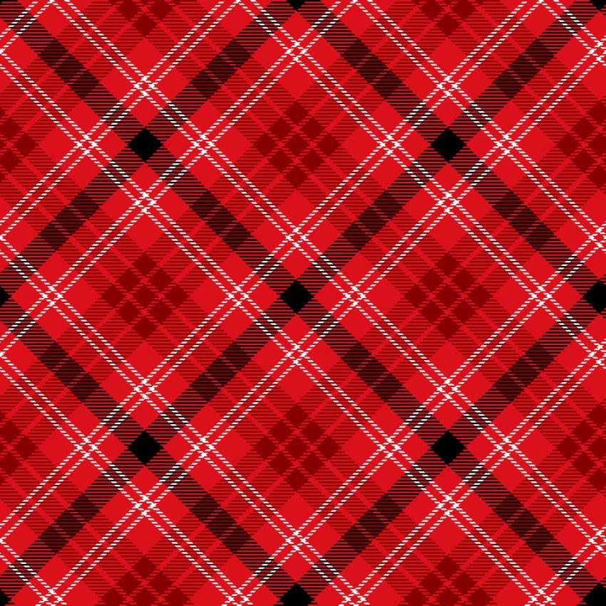 Snow Crew Flannel F1285-88 Red by Barb Tourtillotte for Henry Glass Fabrics