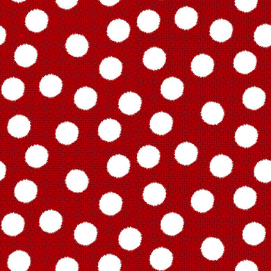 Snow Crew Flannel F1292-88 Red by Barb Tourtillotte for Henry Glass Fabrics