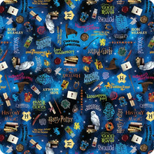 Load image into Gallery viewer, Harry Potter Blue Words 108" Wide   15227W-55