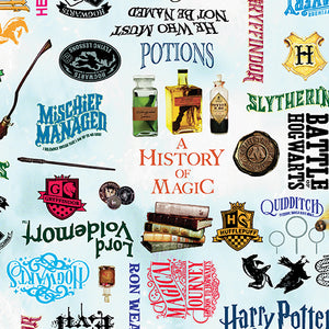 Harry Potter Sky Blue Words 15214-05 – K&K Logo