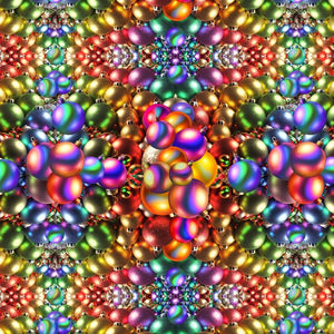 Hoffman Yuletide Blooms X5555 181 Rainbow 