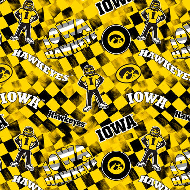 Univ. of Iowa Hawkeyes -Check Allover-IA1370