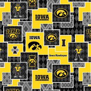 Univ. of Iowa Hawkeyes -Argyle Boxes-IA1371