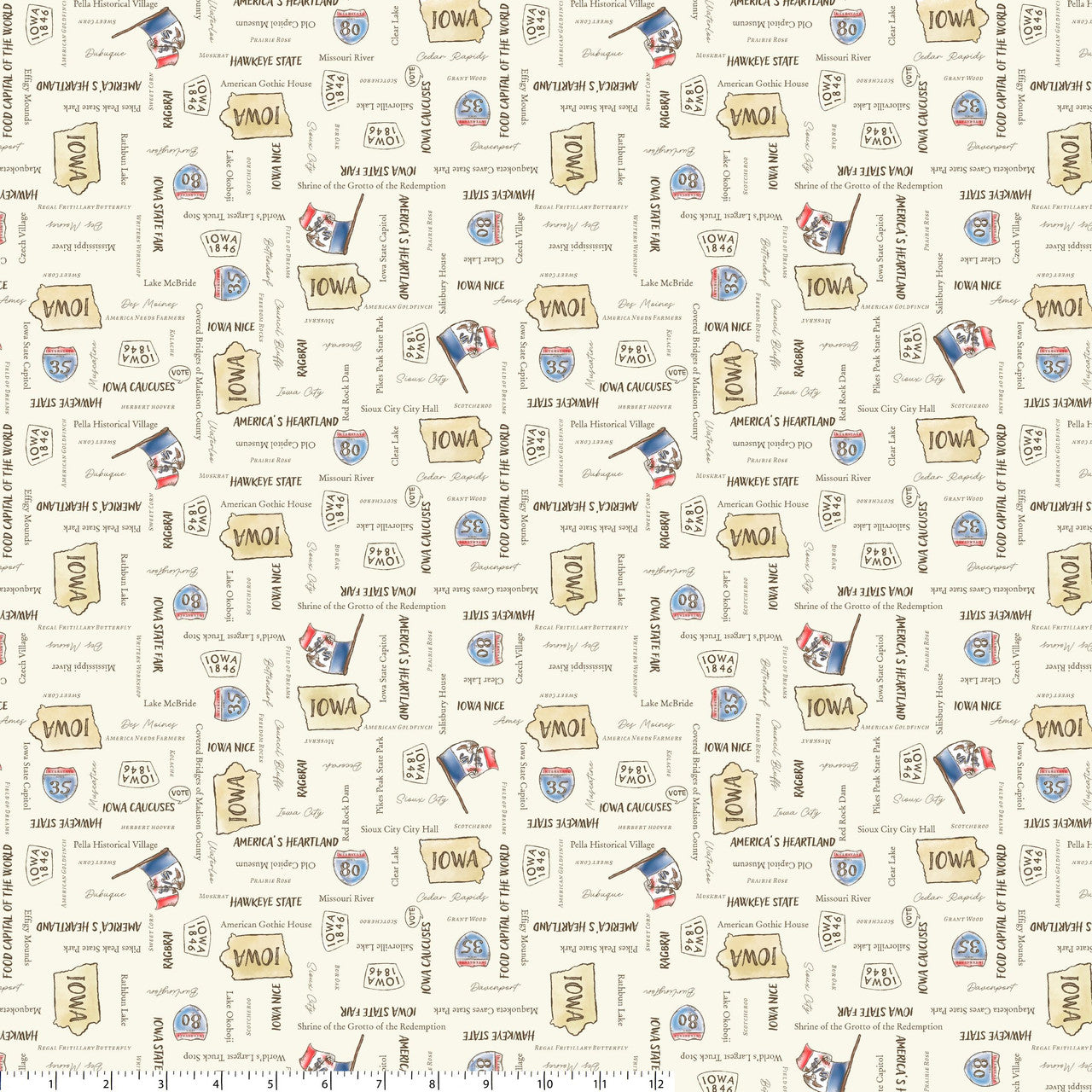All Iowa Shop Hop 2026 - Iowa's Best Ivory #55315D-2 – K&K Logo