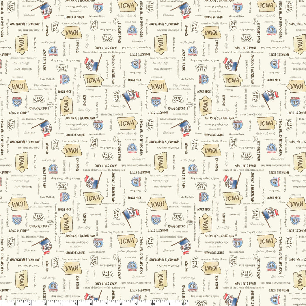 All Iowa Shop Hop 2026 - Iowa's Best Ivory #55315D-2 – K&K Logo
