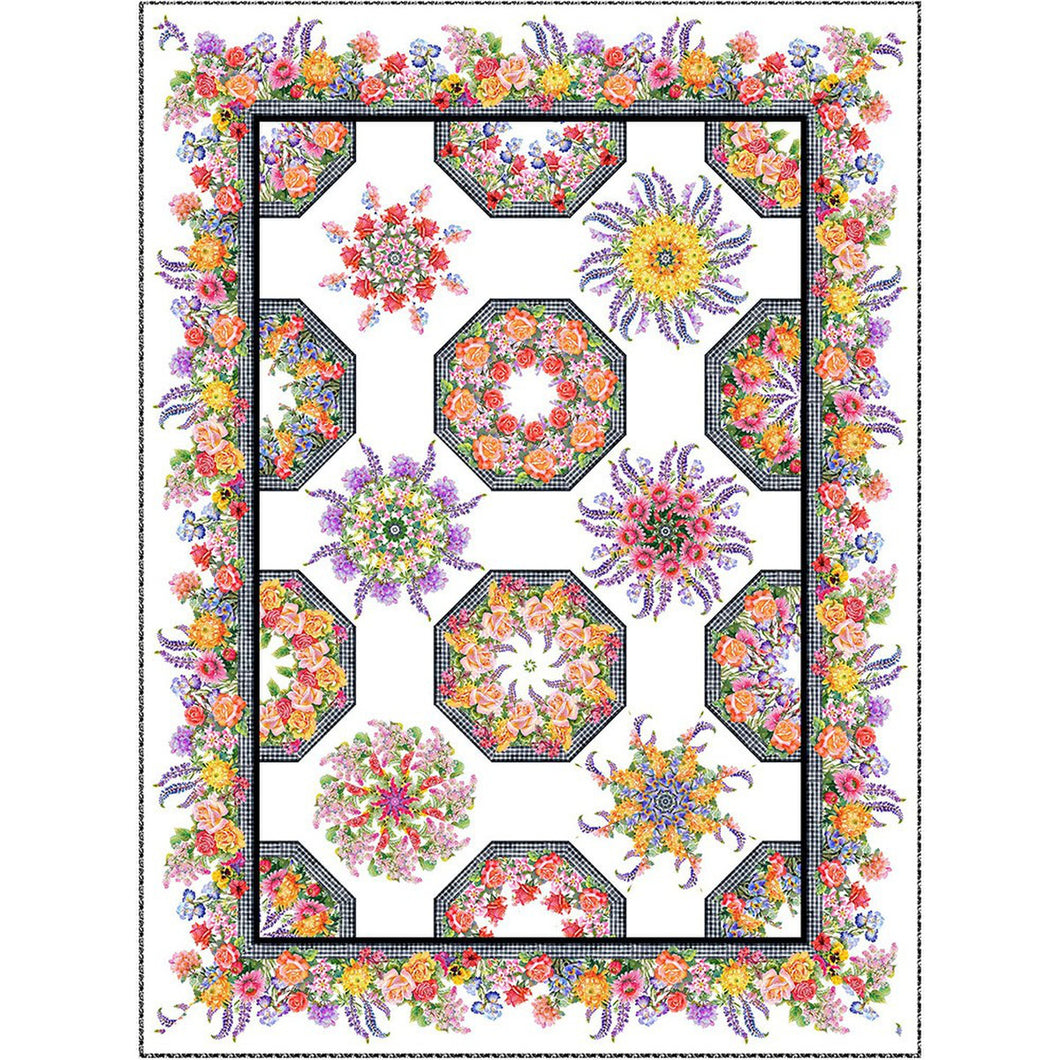 Decoupage Kaleidoscope Quilt Kit