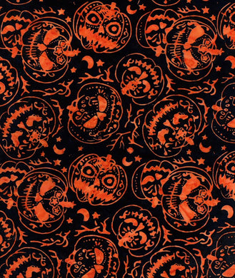 Spell Bound Orange Pumpkin - Tonga Spellbound Batiks B2790