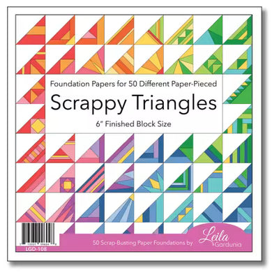 Scrappy Triangle Foundation Paper-Piecing Pad # LGD-108
