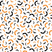 Load image into Gallery viewer, Kimberbell Celebration BATS Black Orange Cotton Fabric MAS9210-JO