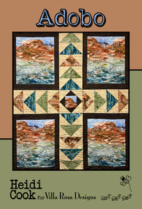 Villa Rosa - ADOBO 50"x60"   Pattern