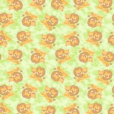 Comfy Flannel Lions Fabric 1039-66