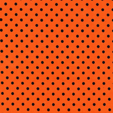 Orange w/Black Polka Dot Basic Pin by Timeless Treasures  C1820