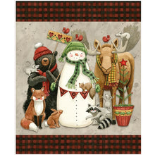Load image into Gallery viewer, Northern Christmas Animal Panel  PT17837