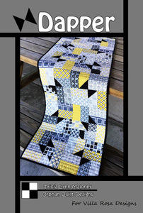 Villa Rosa - Orphan Quilts DAPPER 16"x48" Pattern