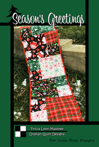 Villa Rosa - SEASON'S GREETINGS 13 1/2"x45" Pattern