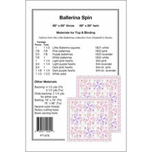 Load image into Gallery viewer, Ballerina Spin Quilt Pattern PTC1976