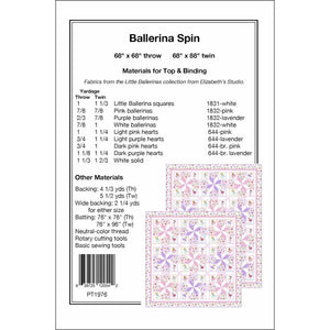 Ballerina Spin Quilt Pattern PTC1976