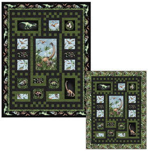 Quiltasaurus Rex Quilt Kit with Paleo Tales from Northcott