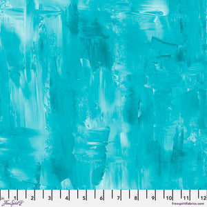 Freespirit Fabrics Textures Brushstrokes - Aqua PWSP018