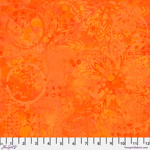 Freespirit Fabrics Tonal Graffiti - Orange || Textures PWSP037