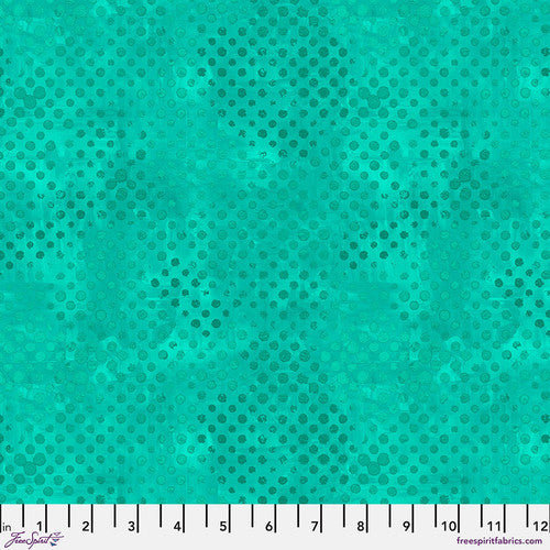 Textures II Sprinkles Turquoise by Sue Penn for Free Spirit Fabrics pwsp096