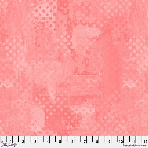 Textures II Freckles by Sue Penn for Free Spirit Fabrics pwsp097.Coral