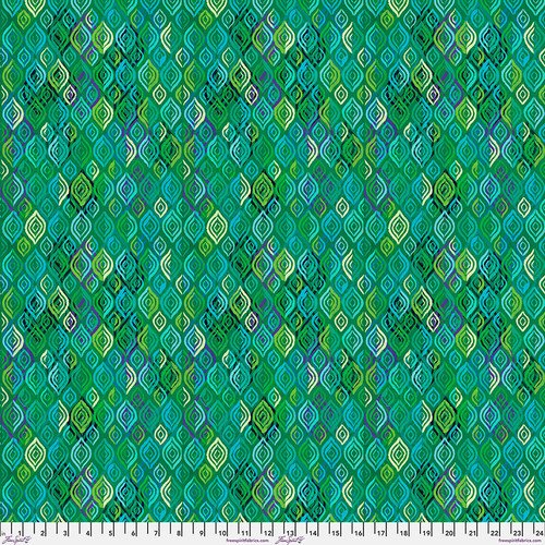Soda Pop Groovy Green by Sue Penn for Free Spirit Fabrics pwsp103.green