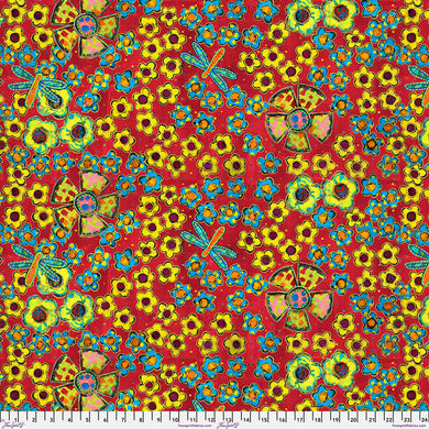 Flower Field - Multi || Dragonfly Dance Sue Penn  PWSP113.MULTI