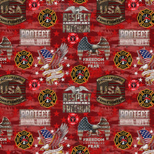 Load image into Gallery viewer, Sykel - Service &amp; Rescue - Firefighter Camo Flag  1338FF