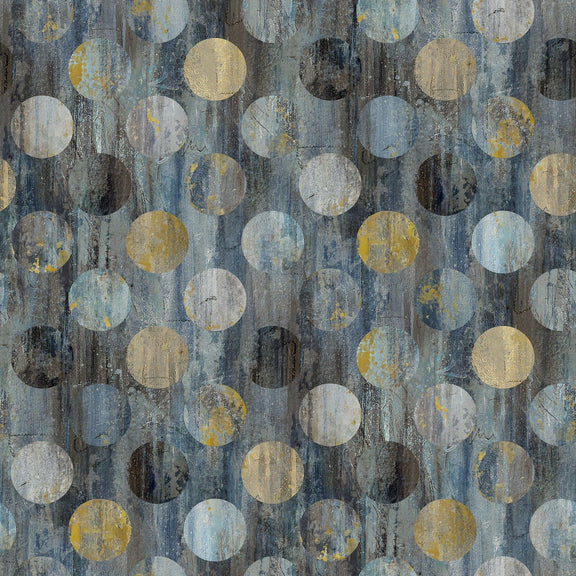 Pedigree by Elisa Genest Charcoal Big Dots Fabrics DP28027-98