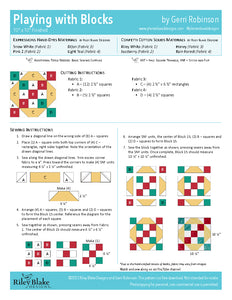 RBD 2023 Block  15 - Playing with Blocks  Free Pattern Download