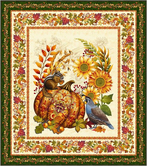 Kit -  Autumn Fields - Pumpkin Glory Wall Hanging Kit