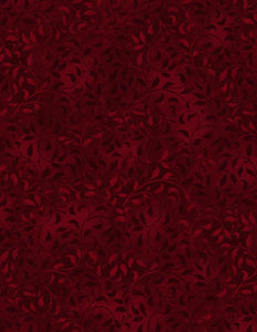 Essentials Climbing Vines 38717-339 Dark Red by Wilmington Prints